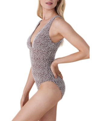  Women's Mykonos Deep Plunge One Piece Swimsuit