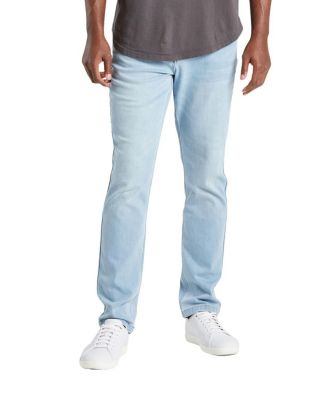 Men's Classic Fit Jeans Signature Stretch Denim Light Blue Wash
