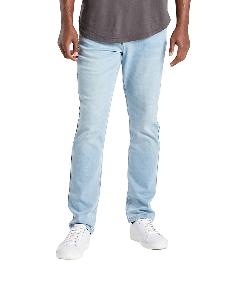 Mugsy Men's Classic Fit Jeans Signature Stretch Denim Light Blue Wash