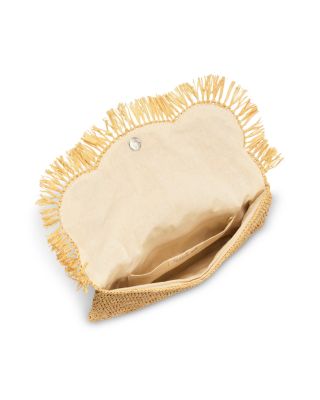Giselle Small Raffia Clutch 