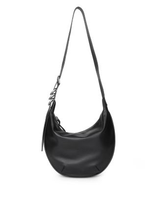 Mercer Medium Black Leather Hobo Bag