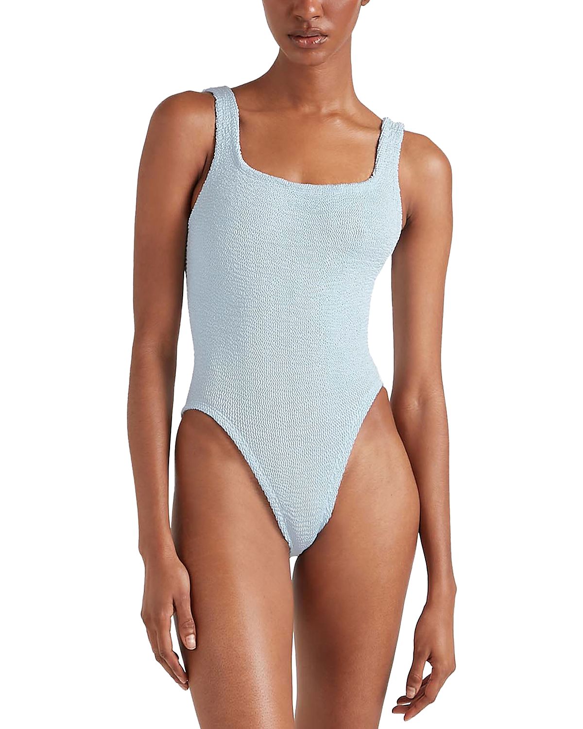 Hunza G Square Neck One Piece Swimsuit