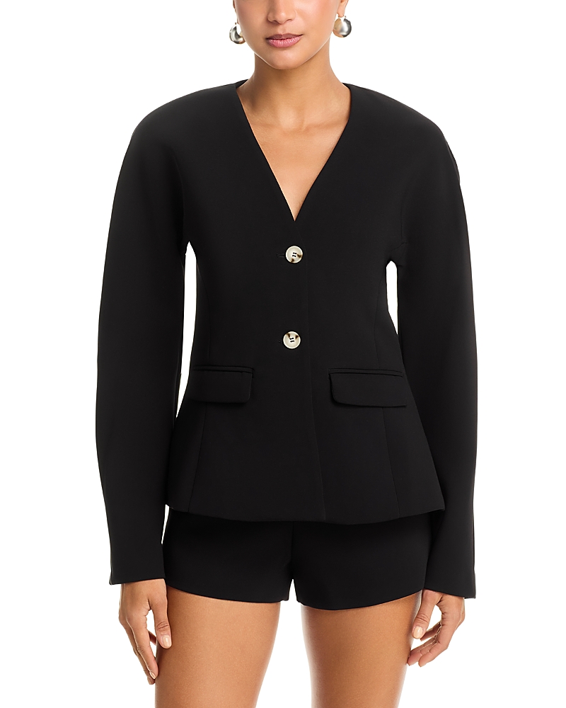 Aqua Collarless Blazer - Exclusive