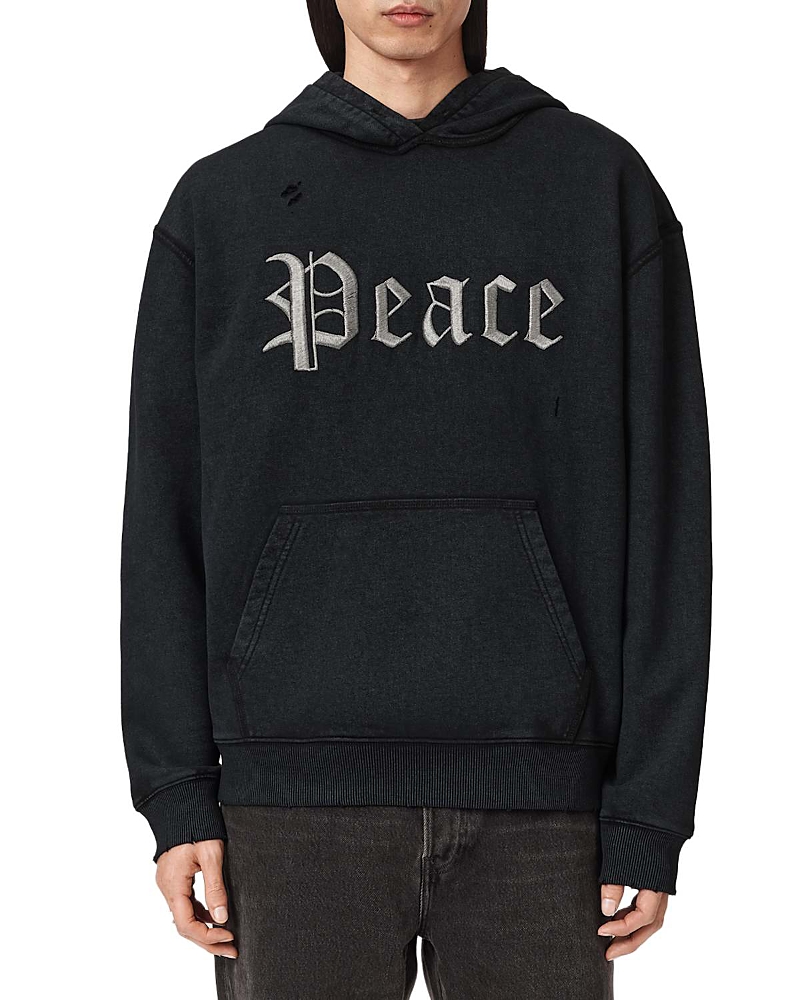 Allsaints Utopia Peace Graphic Hoodie