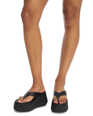 Women's Nama Leather Platform Sandals