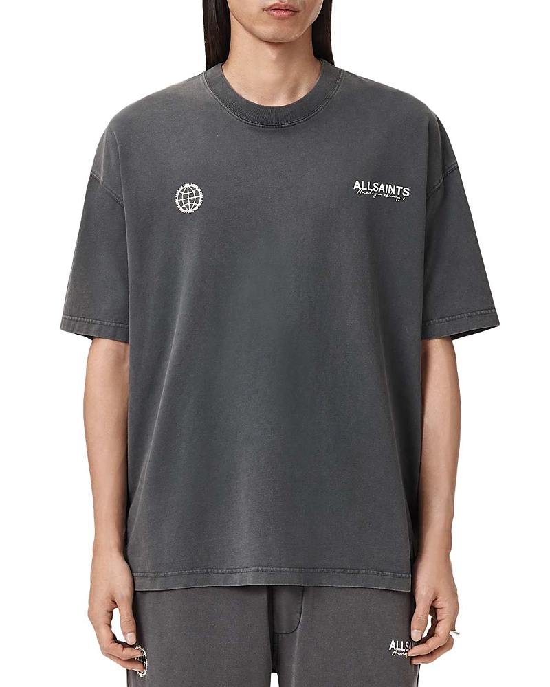 Allsaints Emblem Crewneck Logo T-Shirt