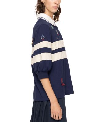Claira Embroidered Rugby Shirt