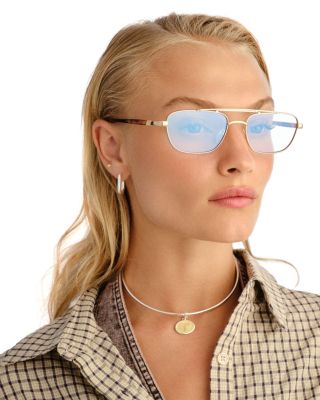 Le Mimi Aviator Blue Light Glasses, 57mm