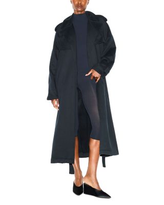 Boyfriend Fleece Trench Coat