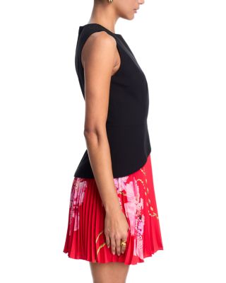 Haddy Printed Pleated Minidress