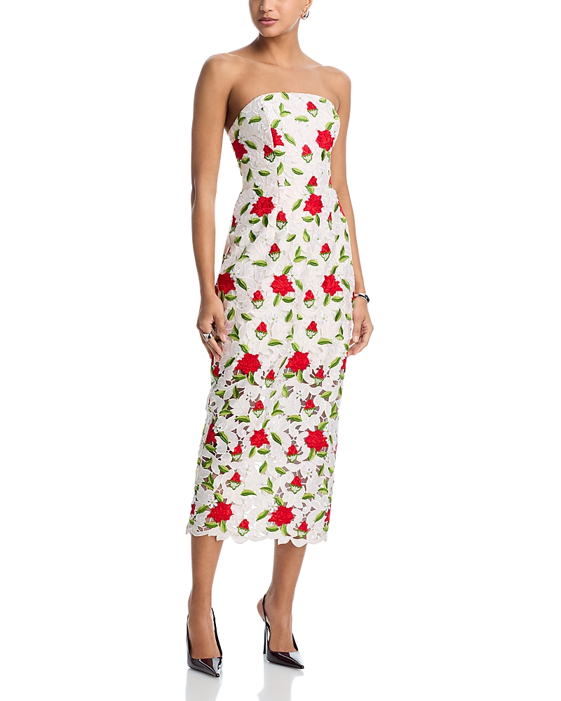 Milly Kait Rose Embroidered Lace Dress