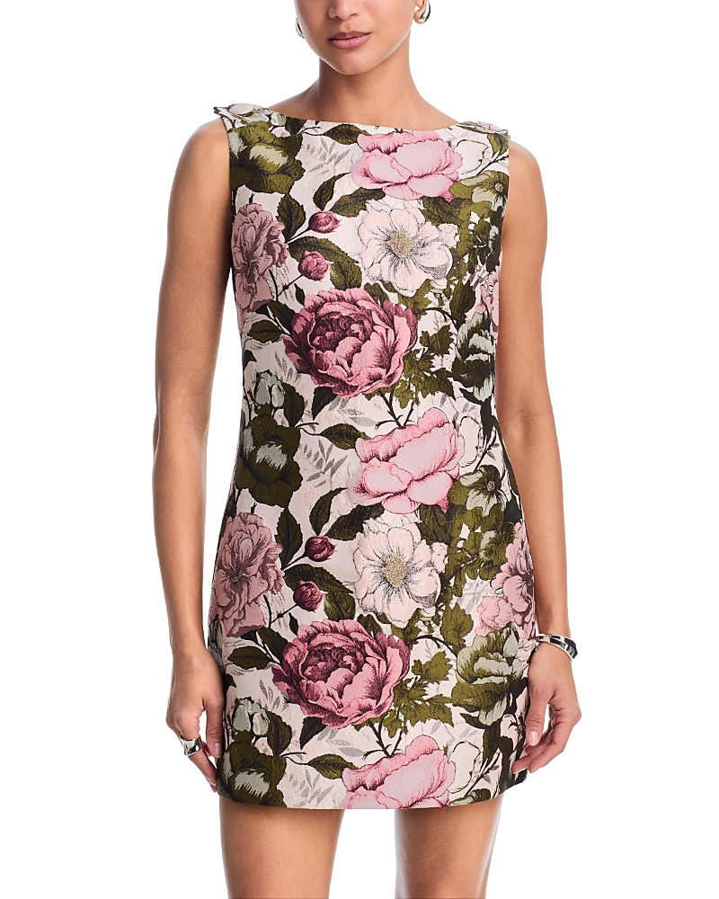 Milly Lane Floral Jacquard Mini Dress