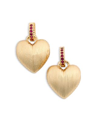 Mini Florentine Heart Earrings