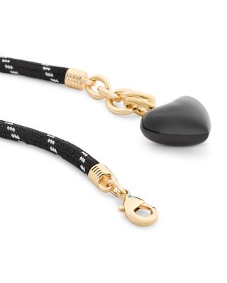 Happy Cord Heart Charm Bracelet