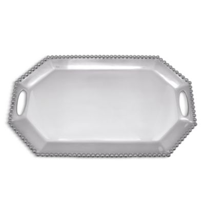 Pearled Large Rectangular Tray