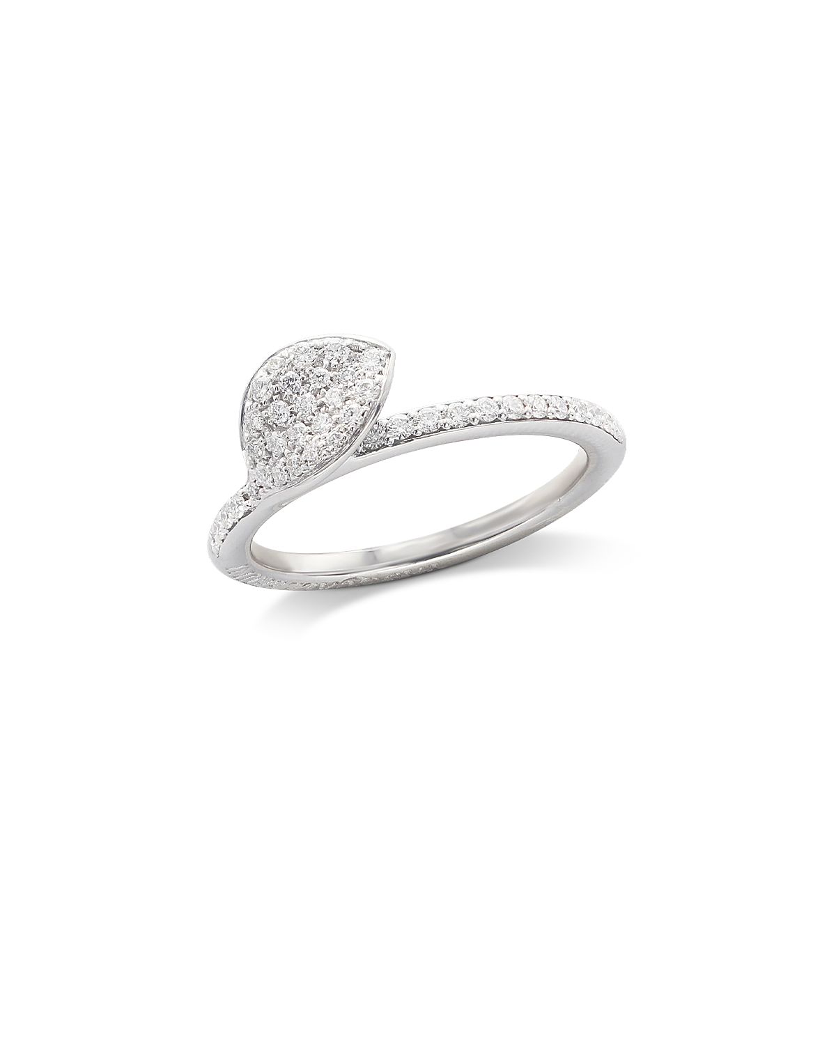 Pasquale Bruni 18K White Gold Petit Garden Diamond Petal Ring
