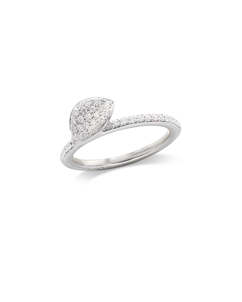 Pasquale Bruni 18K White Gold Petit Garden Diamond Petal Ring