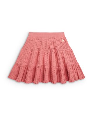 Girls' Mini Cable Tiered Cotton Skirt - Big Kid