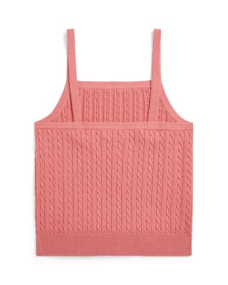 Girls' Mini Cable Cotton Tank Top - Big Kid