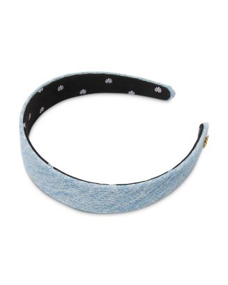 Lele Sadoughi Bessette Denim Headband | Bloomingdale display picture 2