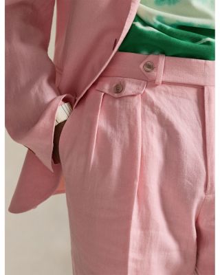 Pleated Linen Trousers