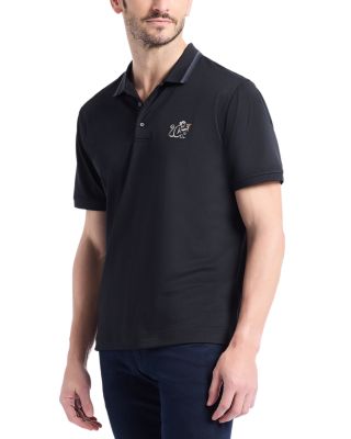 Monkey Business Short Sleeve Knit Polo Shirt