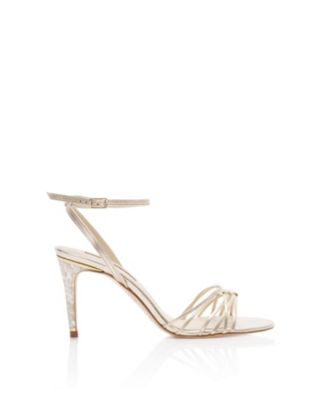  Women's Bella Strappy Gold Sandal