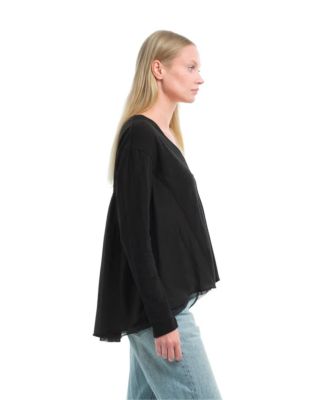  Button Front Mixed Cardigan