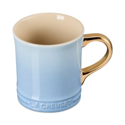 Metallic Handle Stoneware Mug