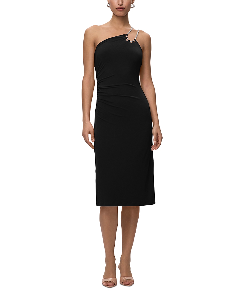 Herve Leger One Shoulder Midi Dress