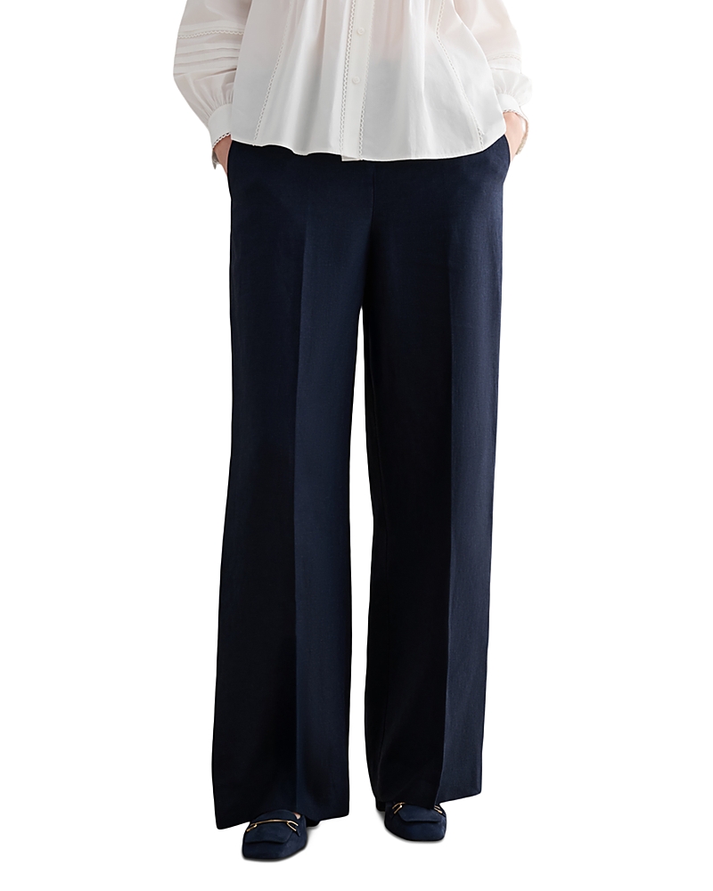 Hobbs London Alessia Linen Wide Leg Pants