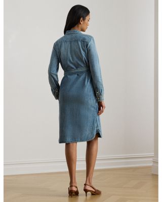 Belted Denim Shirtdress