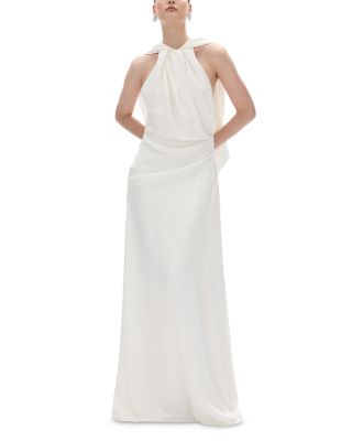 Hallie Draped Cape Gown