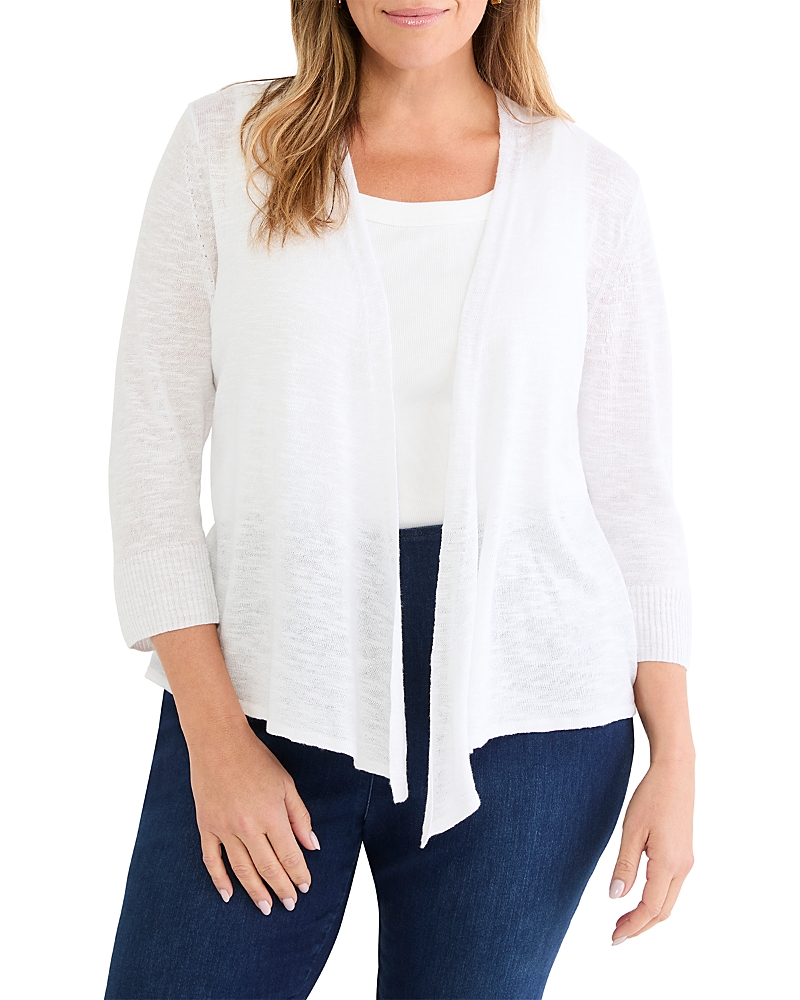 Nic+zoe Plus Slub Knit 4 Way Cardigan
