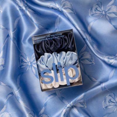 Pure Silk Large Scrunchies, Set of 3