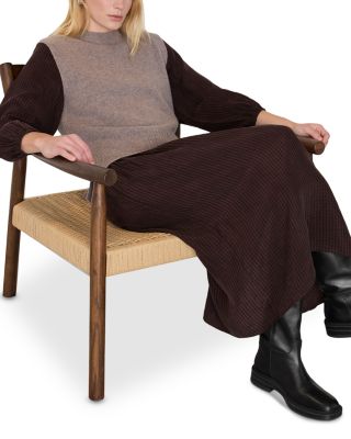 Checked Shirred Dress