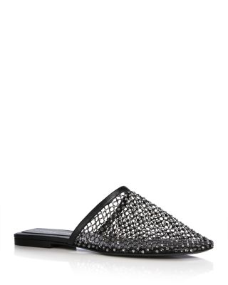 Women's Crystal Mesh Slide Sandals