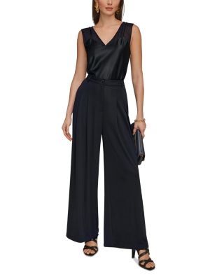 Pleated Wide Leg Pants