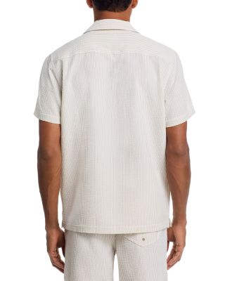 Amalfi Khaki Seersucker Shirt - Exclusive 