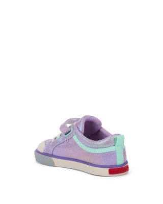 Girls' Kristin Purple Metallic Sneakers - Toddler