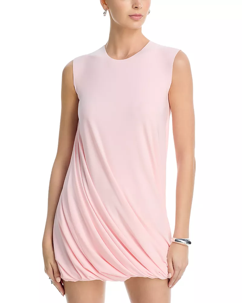 Norma Kamali Sleeveless Twist Mini Dress