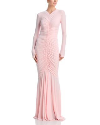 Shirred Front Fishtail Gown