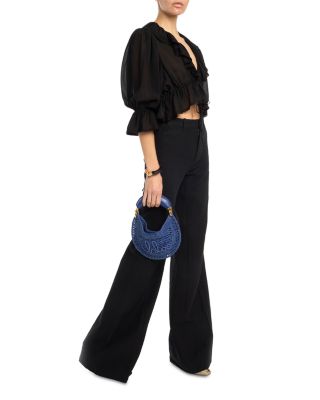 Summer Banana Mini Raffia Bag