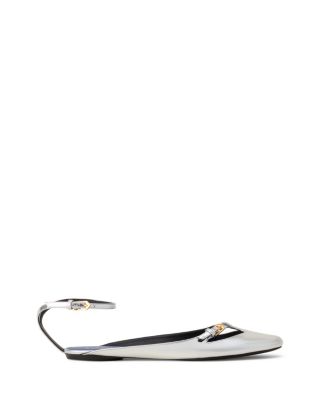  Women's Mary-Jane Ballerina In Leather