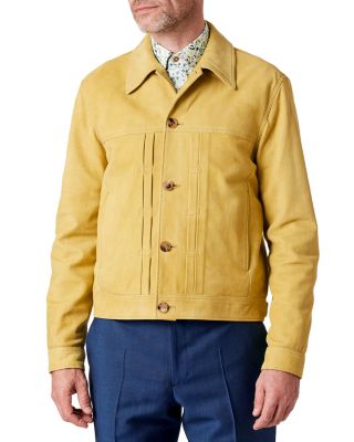 Leather Button Jacket