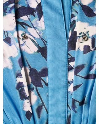 Printed Chiffon Long Dress