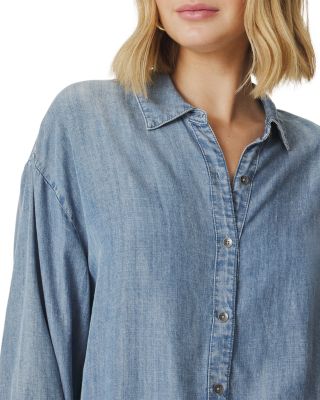 Indigo Chambray Button Down Shirt