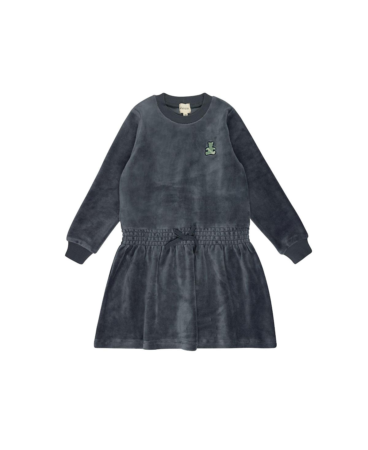 Ely's & Co. Girls' Velour Plaid Bear Collection Dress - Little Kid, Big Kid