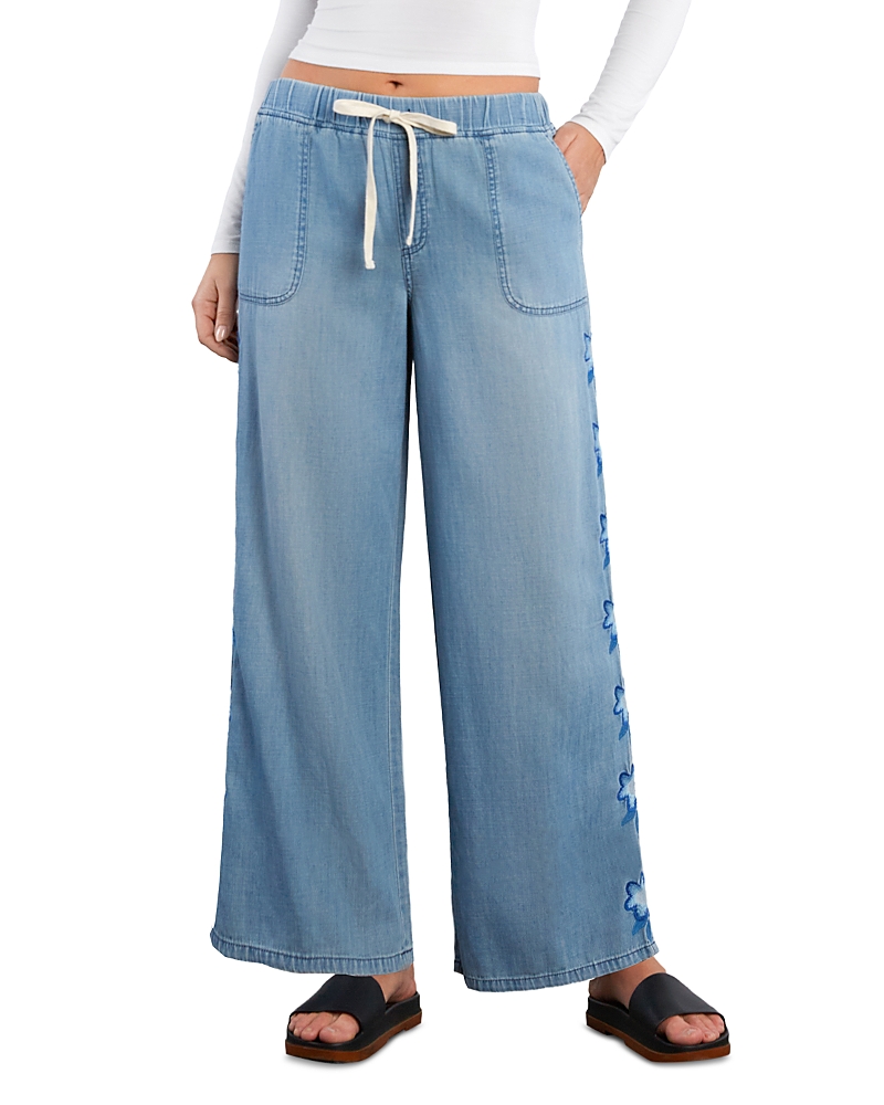 Billy T Floral Lane Tie Front Pants