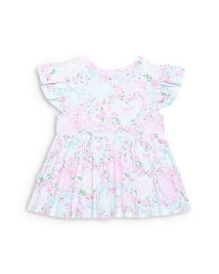 Girls' Josephine Peplum Ruffled Bummie Set - Baby